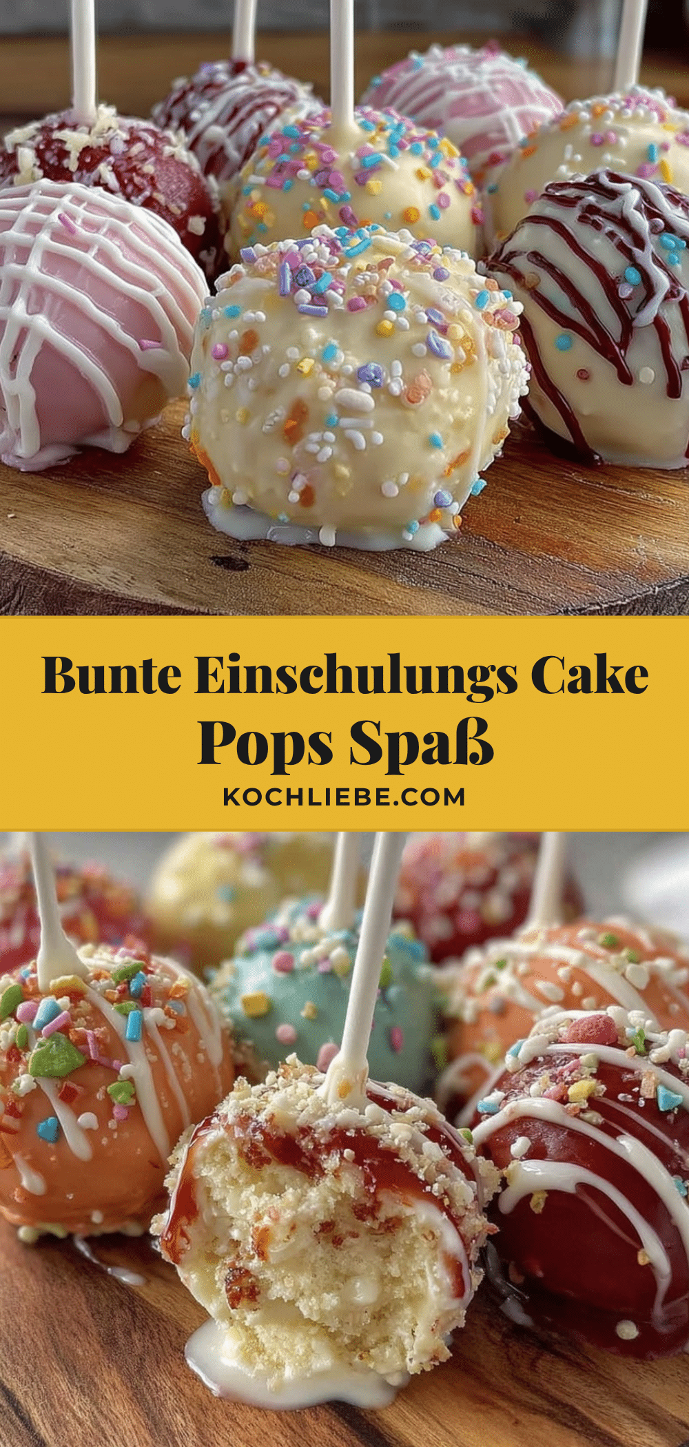 bunte Einschulungs Cake Pops recipe