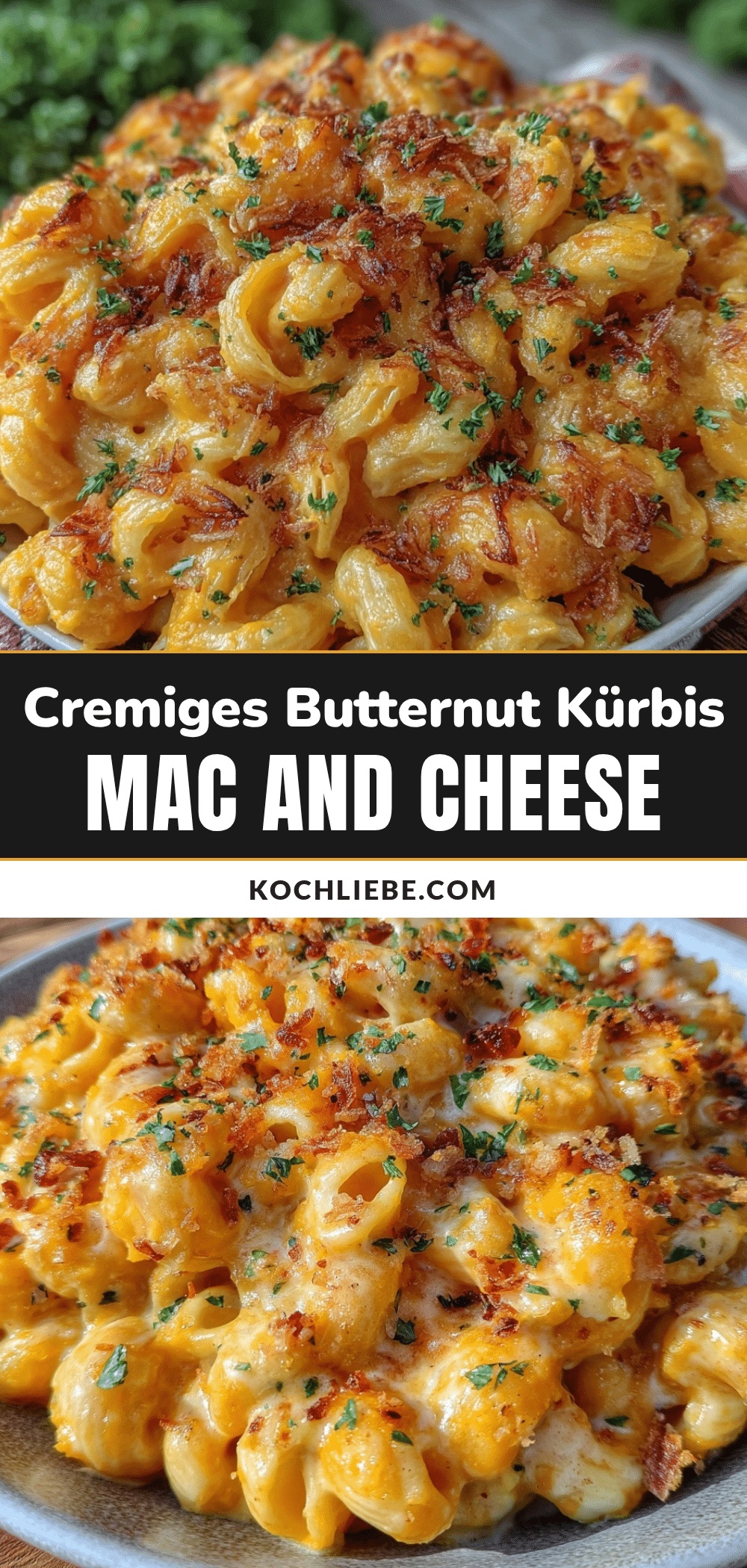 Butternut Kürbis Mac and Cheese recipe