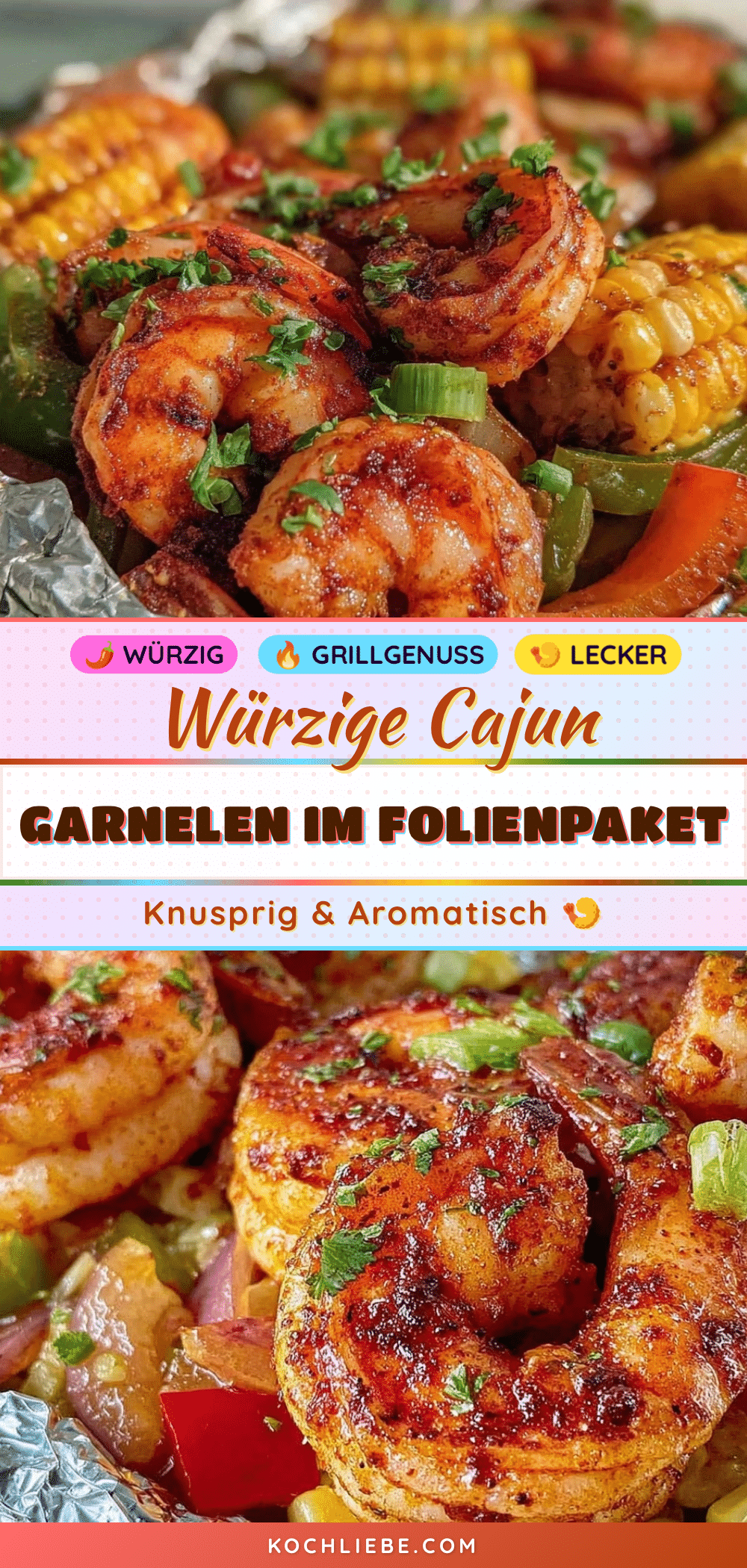 Cajun Garnelen im Folienpaket recipe