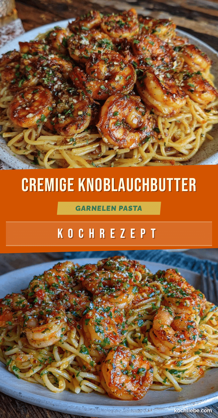 cremige knoblauchbutter garnelen pasta recipe