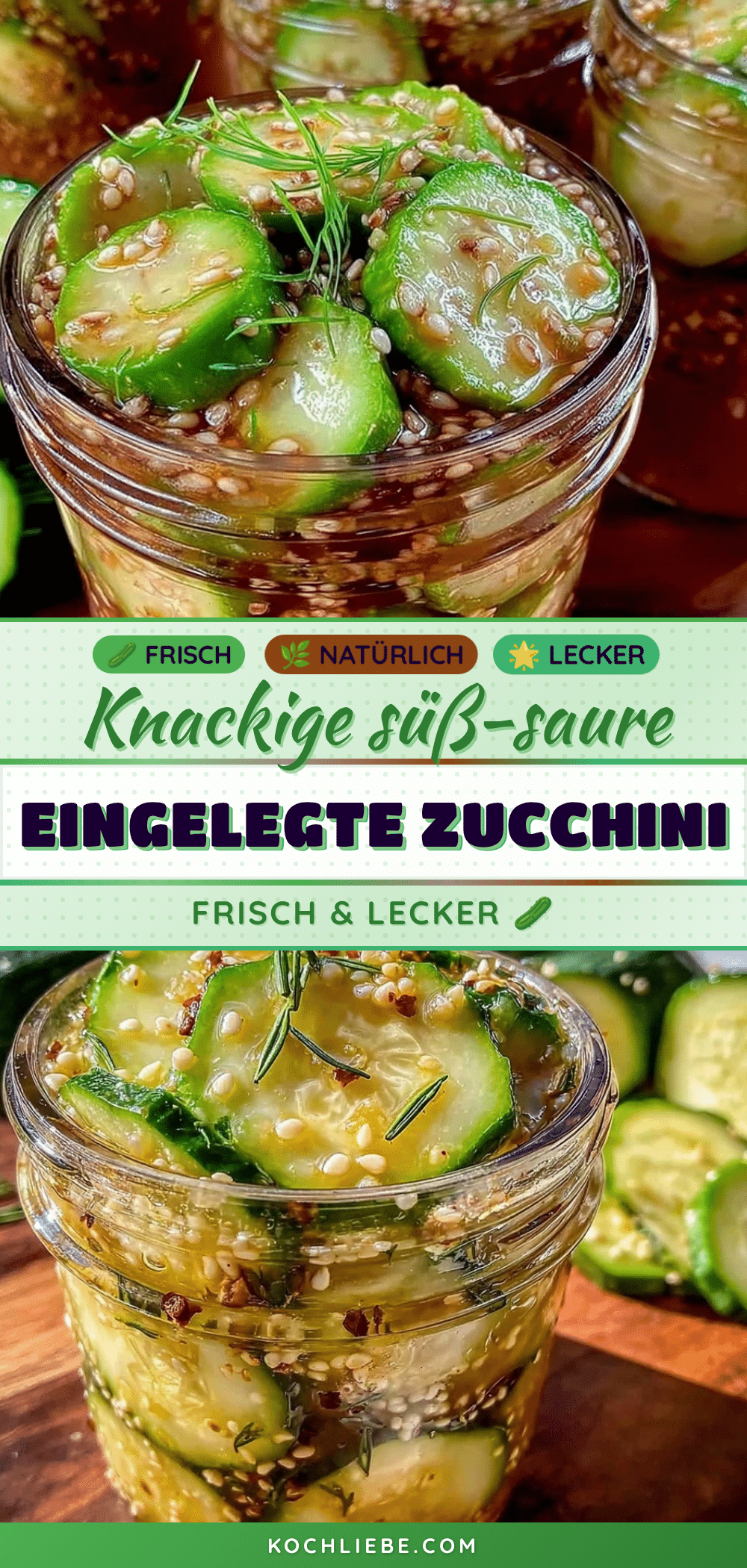 eingelegte Zucchini süß-sauer recipe