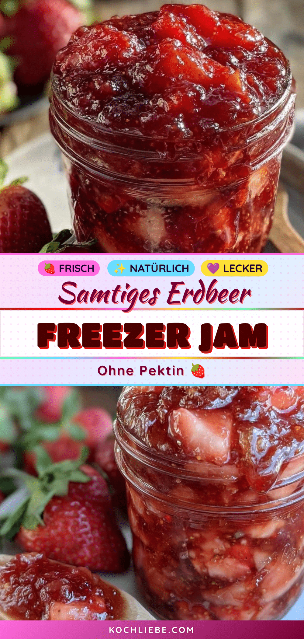 Erdbeer-Freezer Jam recipe