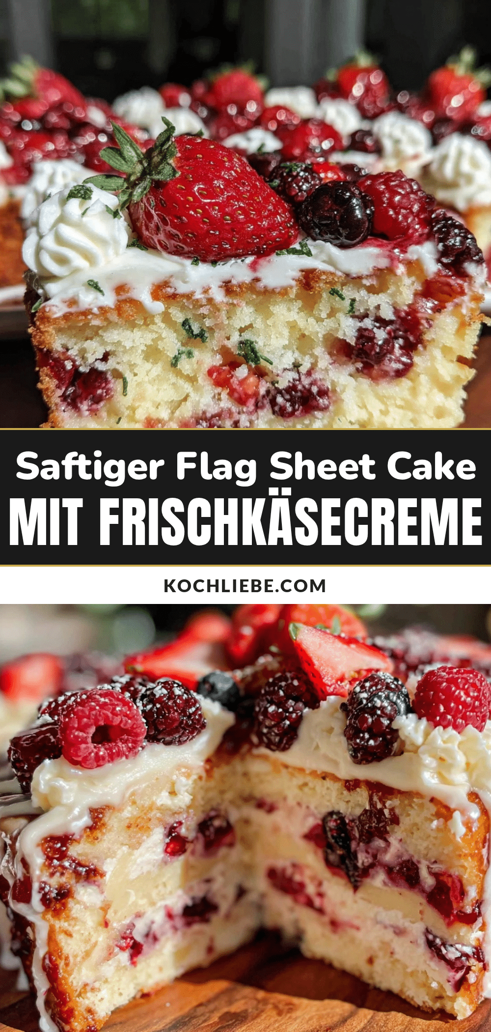 Flag Sheet Cake recipe
