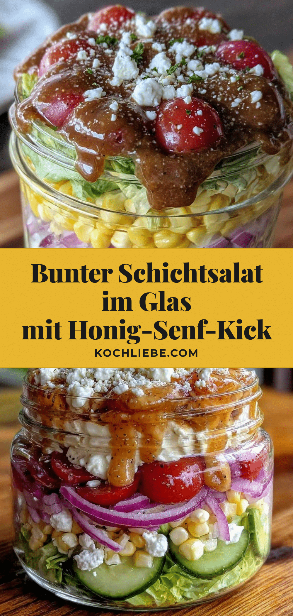 frischer bunter Schichtsalat im Glas recipe