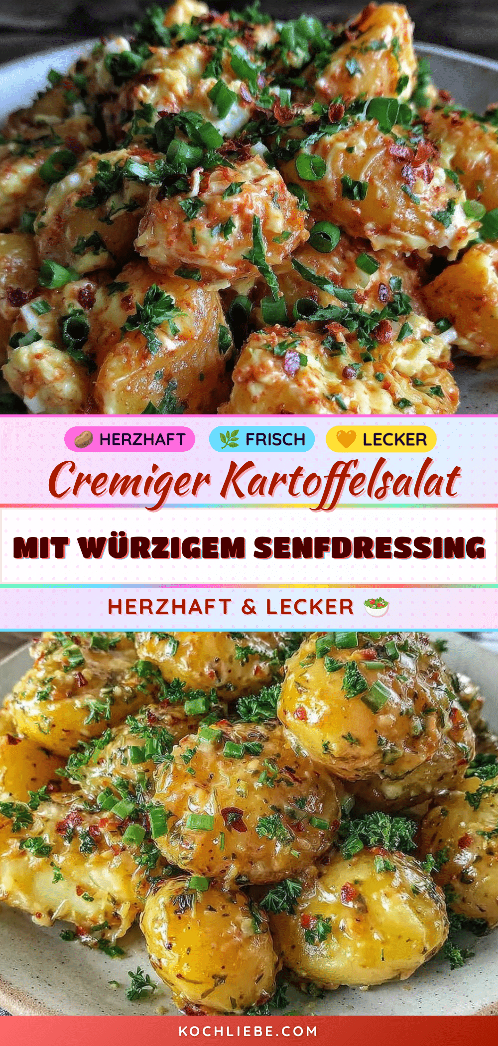 frischer Kartoffelsalat mit würzigem Senf-Dressing recipe