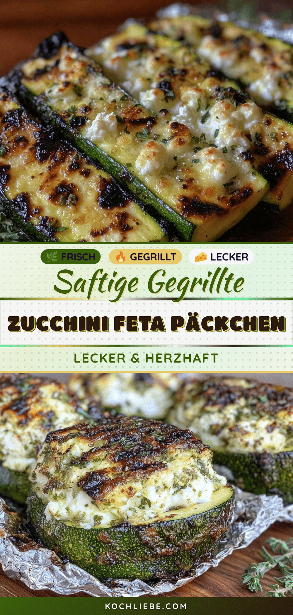 gegrillte Zucchini-Päckchen recipe