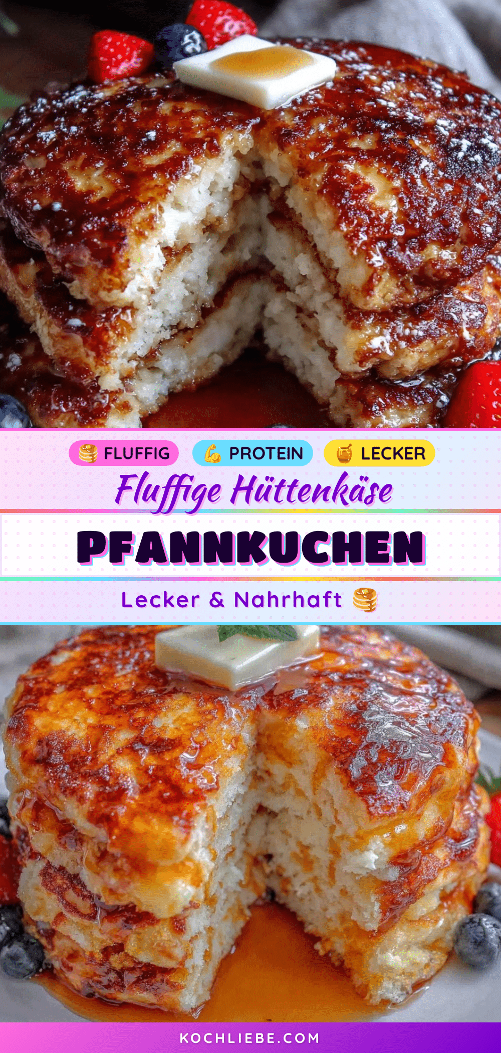 High-Protein Hüttenkäse Pfannkuchen recipe