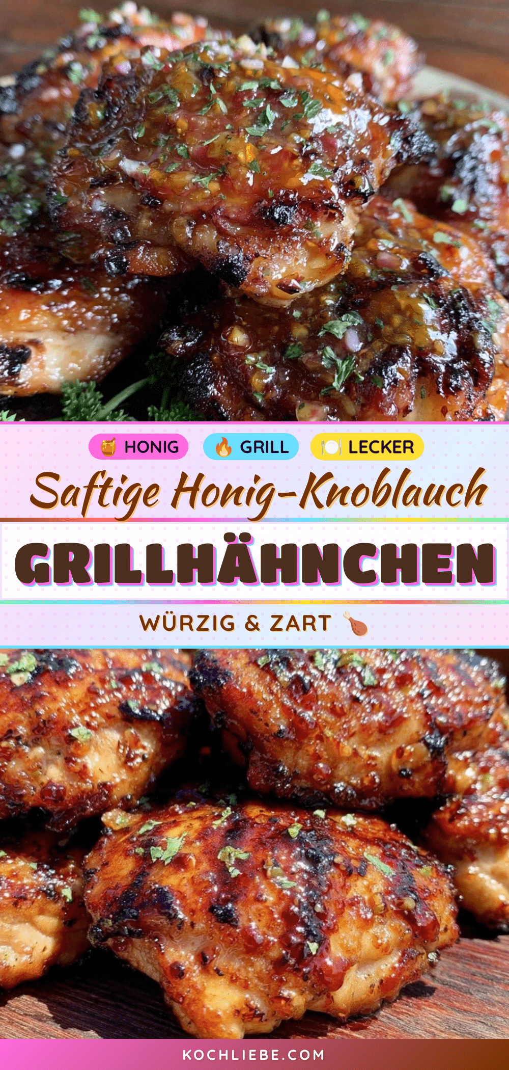 Honig-Knoblauch Grillhähnchen recipe