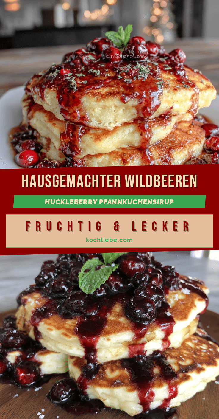 Huckleberry Pfannkuchensirup recipe