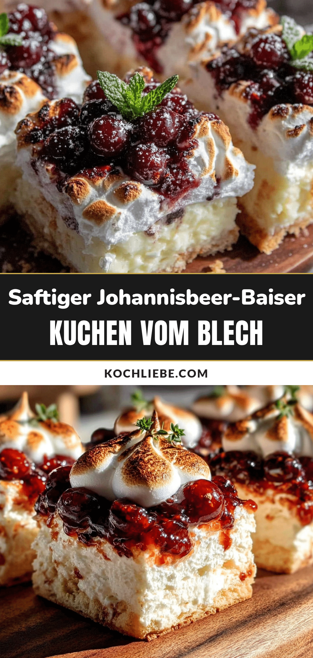 Johannisbeer-Baiser-Kuchen recipe