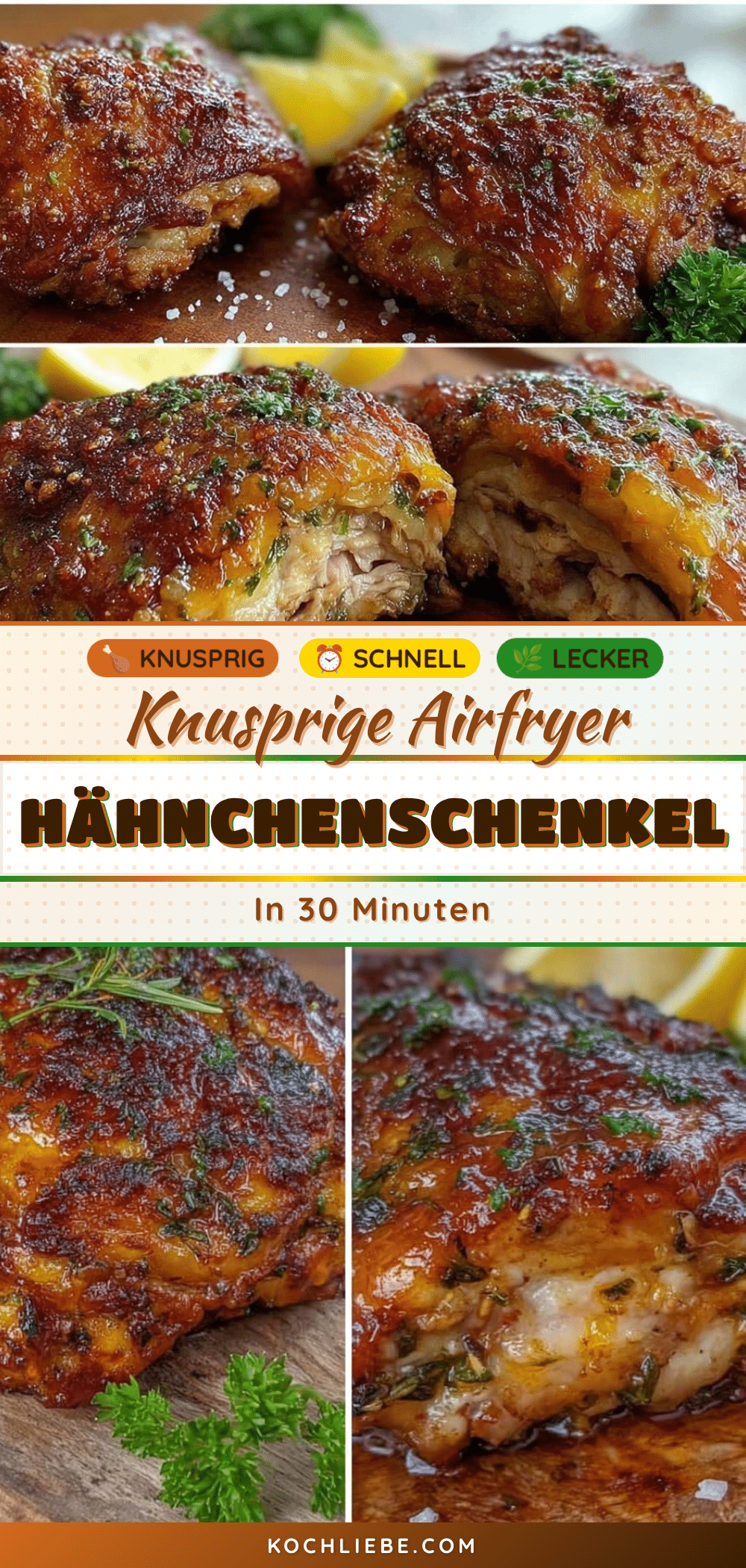 knusprige Airfryer Hähnchenschenkel recipe