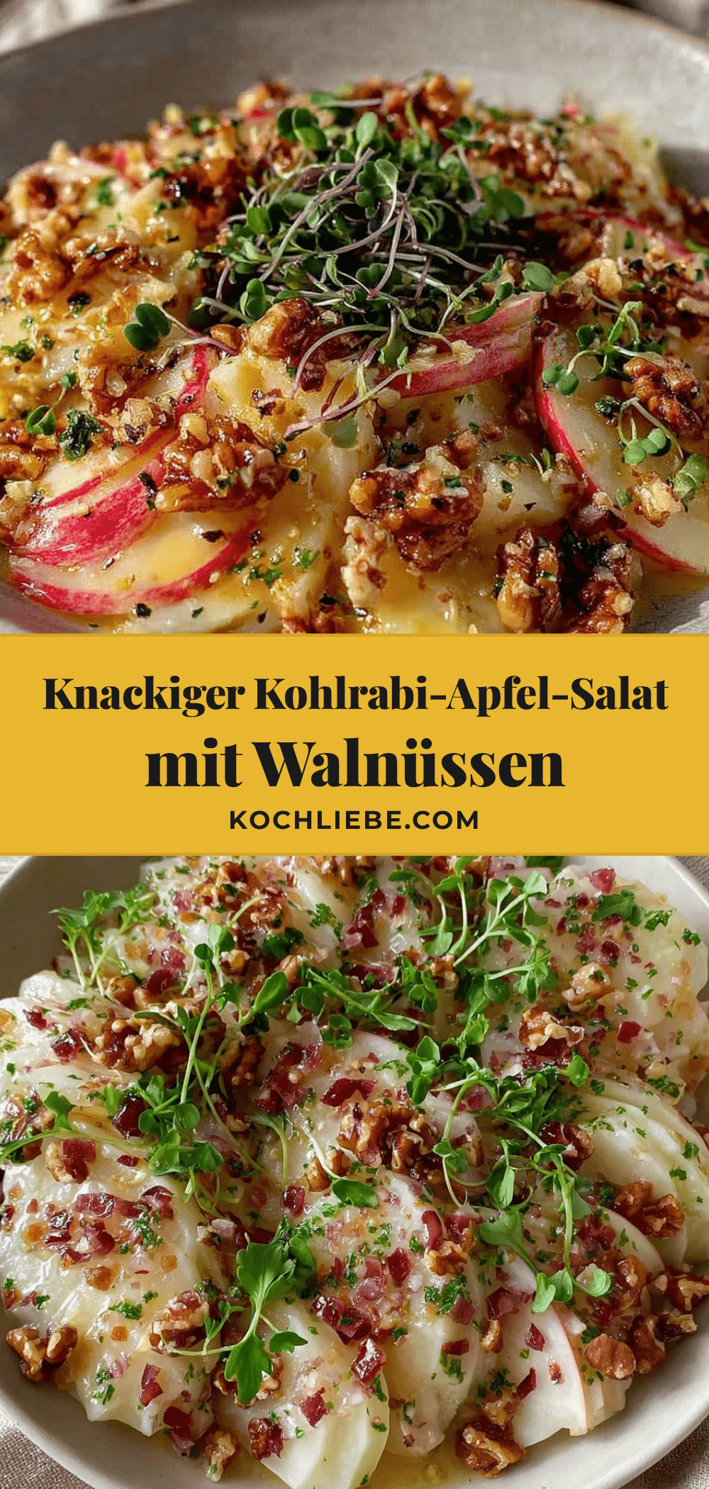 Kohlrabi-Apfel-Salat recipe