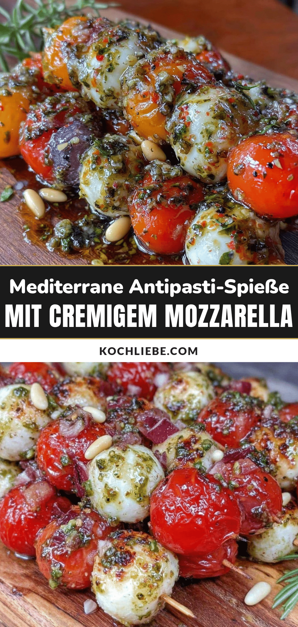 mediterrane Antipasti-Spieße recipe