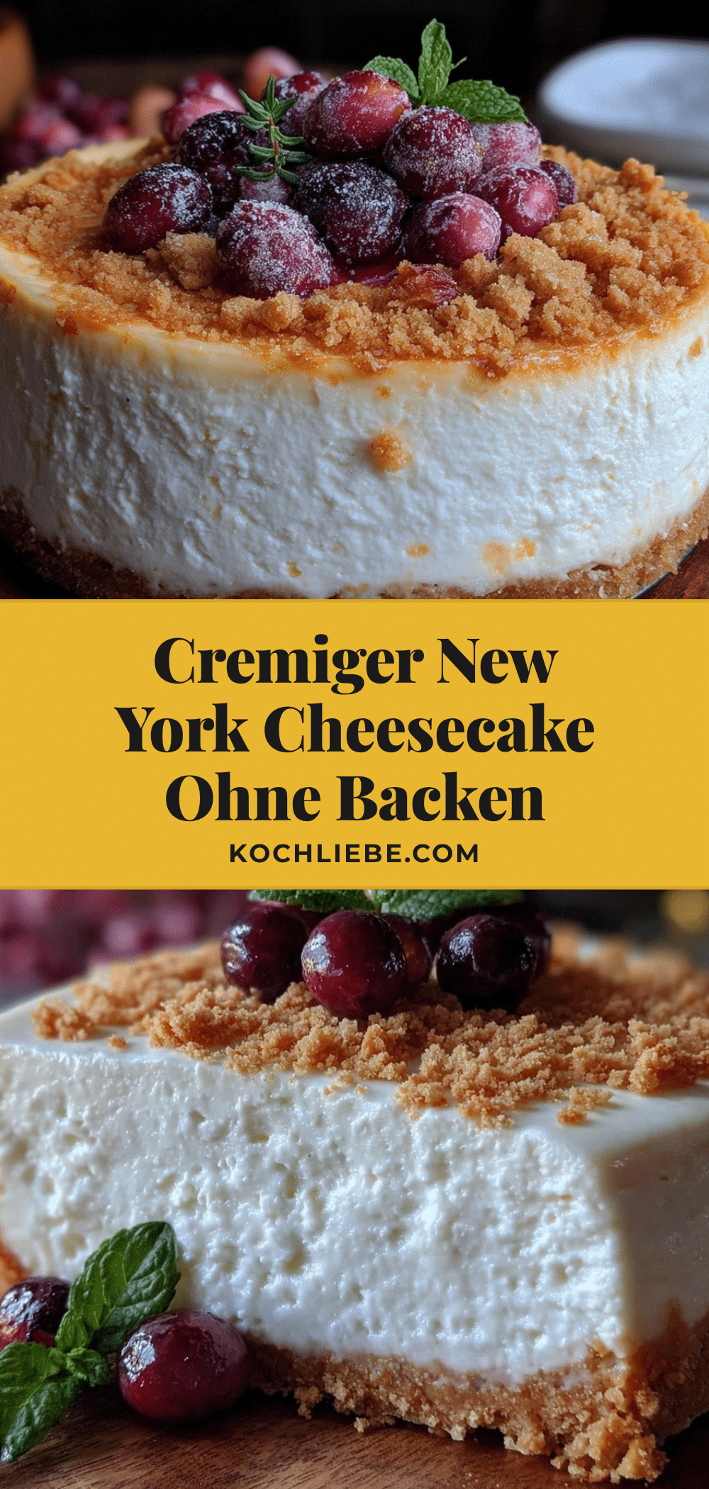 New York Cheesecake ohne Backen recipe