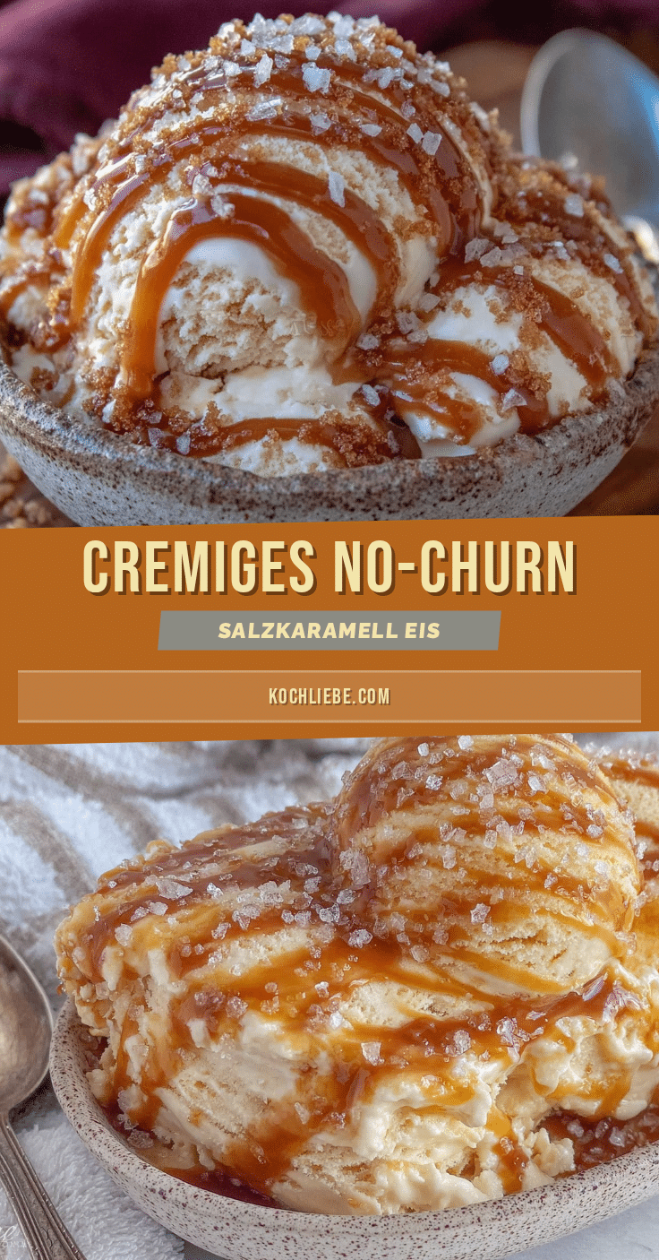 No-Churn Salzkaramell Eis recipe