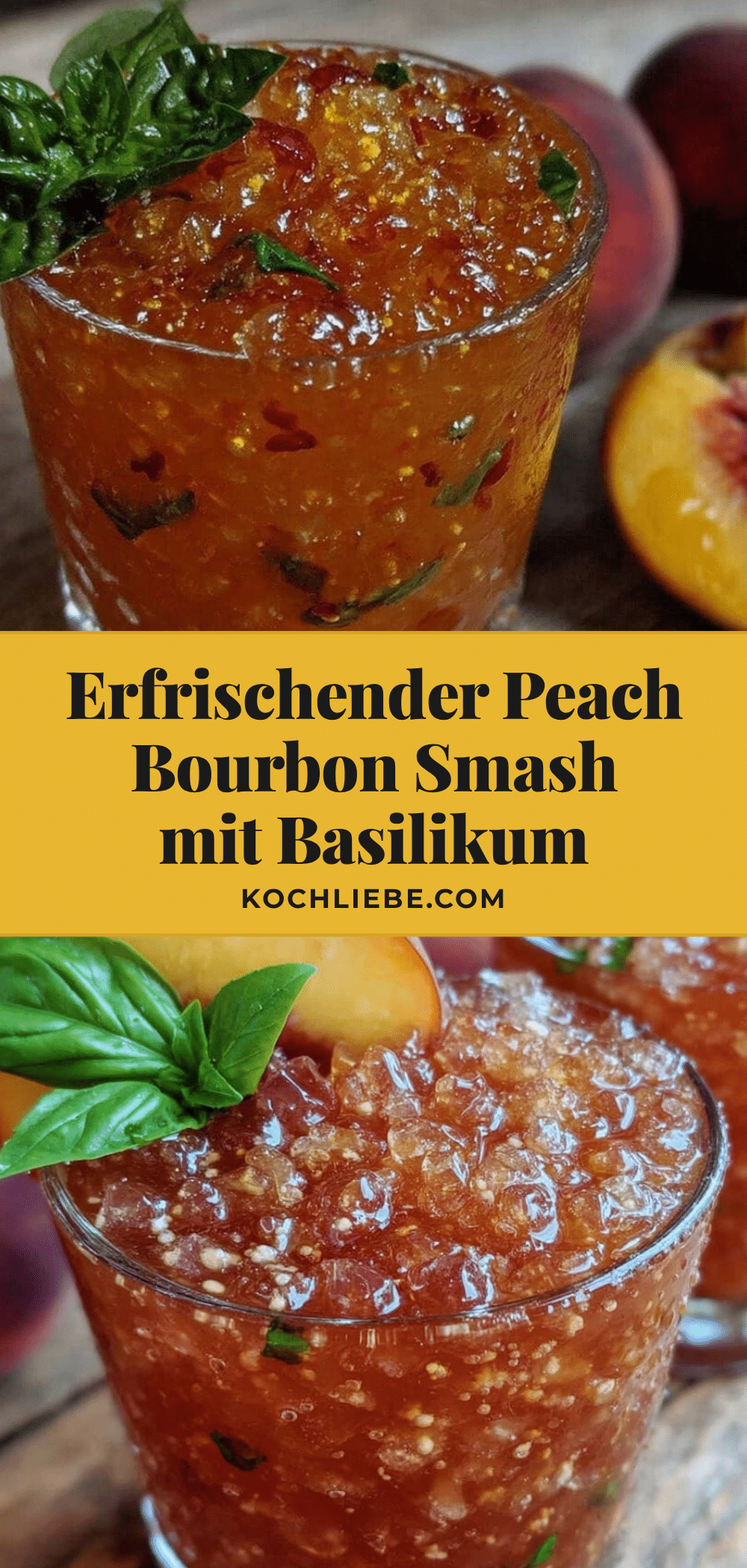 Peach Bourbon Smash recipe