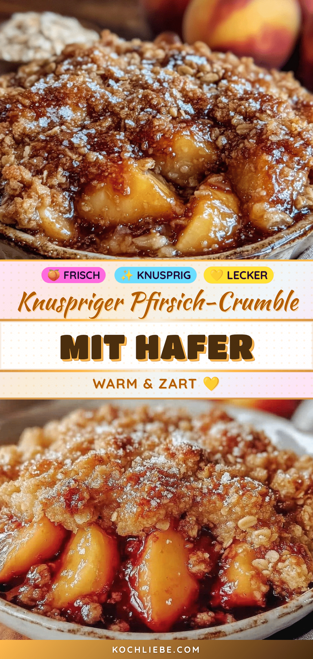 Pfirsich-Crumble recipe