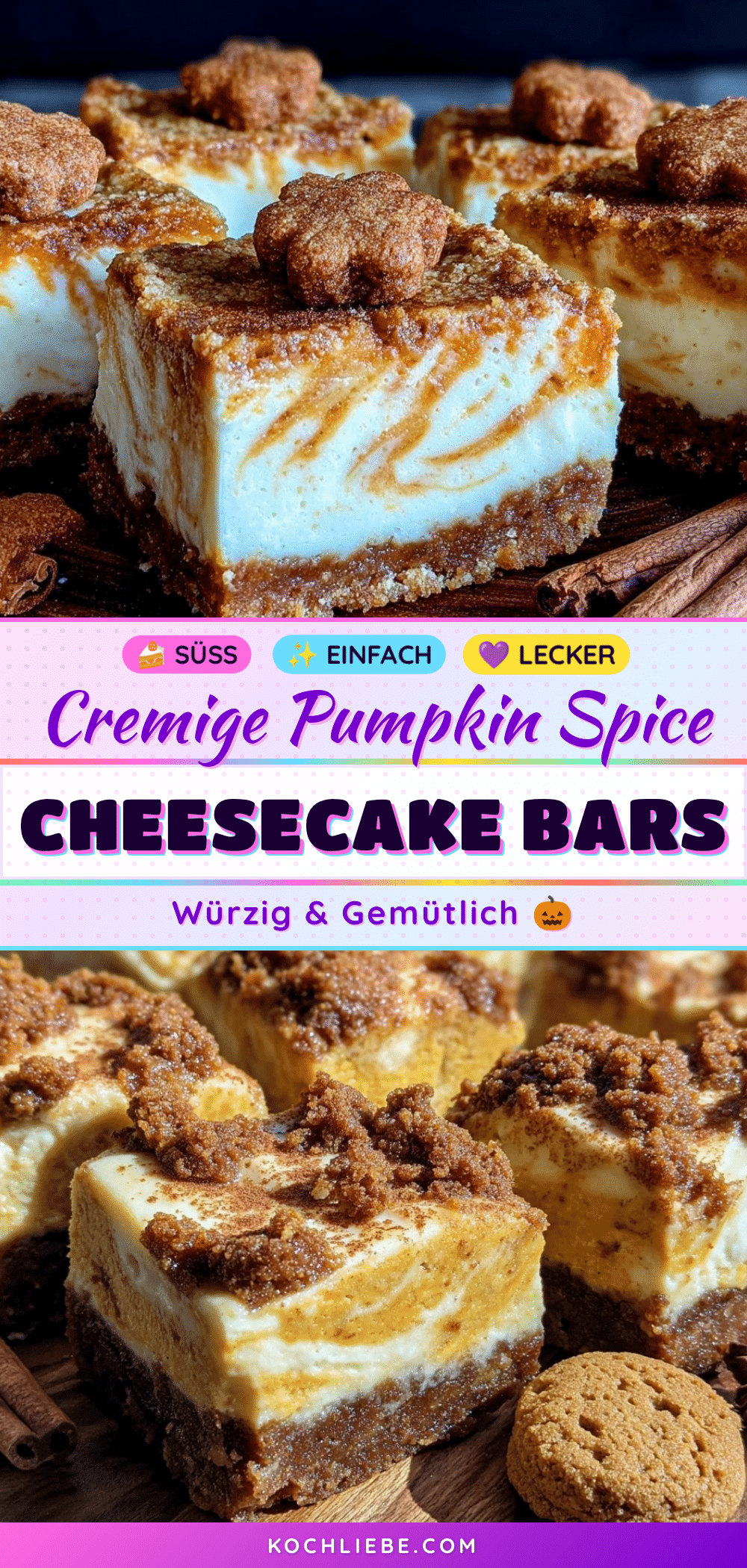Pumpkin Spice Cheesecake Bars recipe