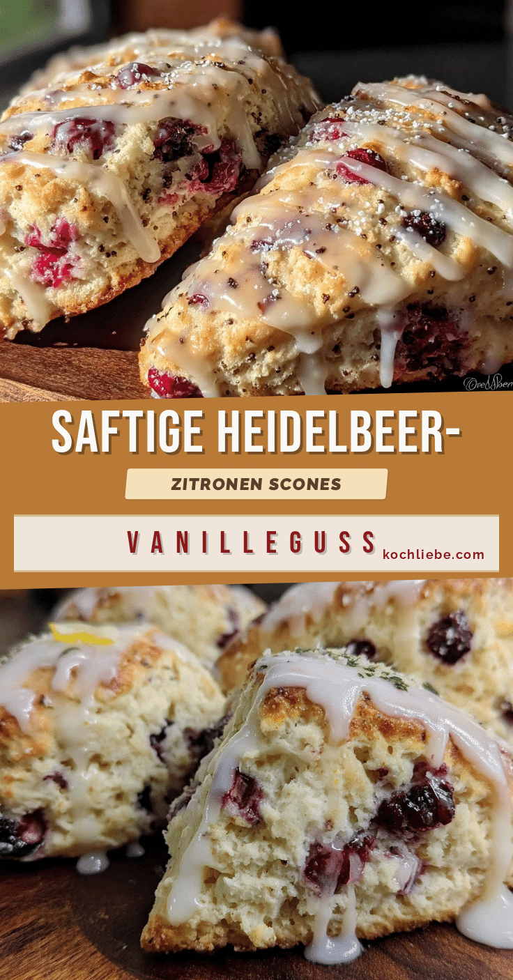 Saftige Heidelbeer-Zitronen Scones recipe