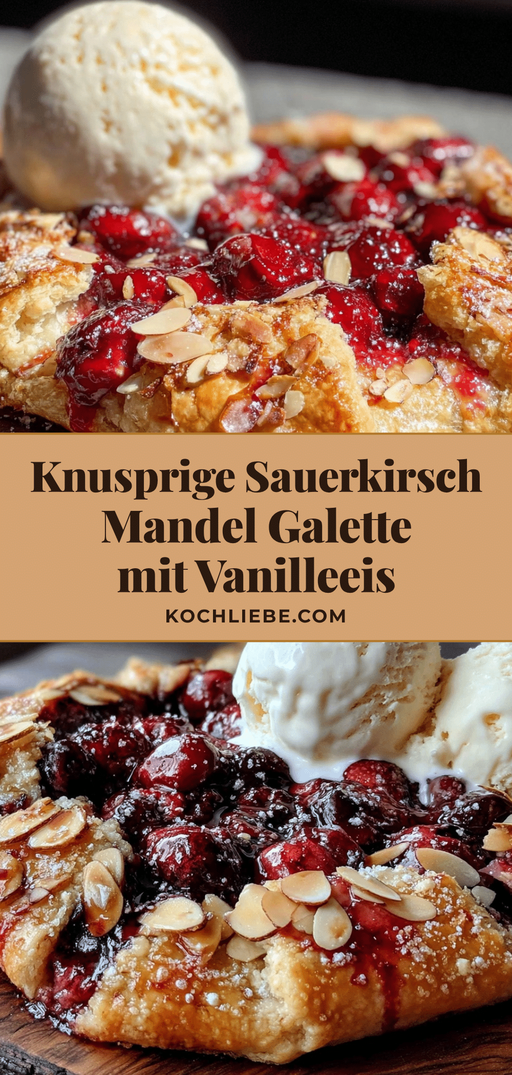 Sauerkirsch Mandel Galette recipe