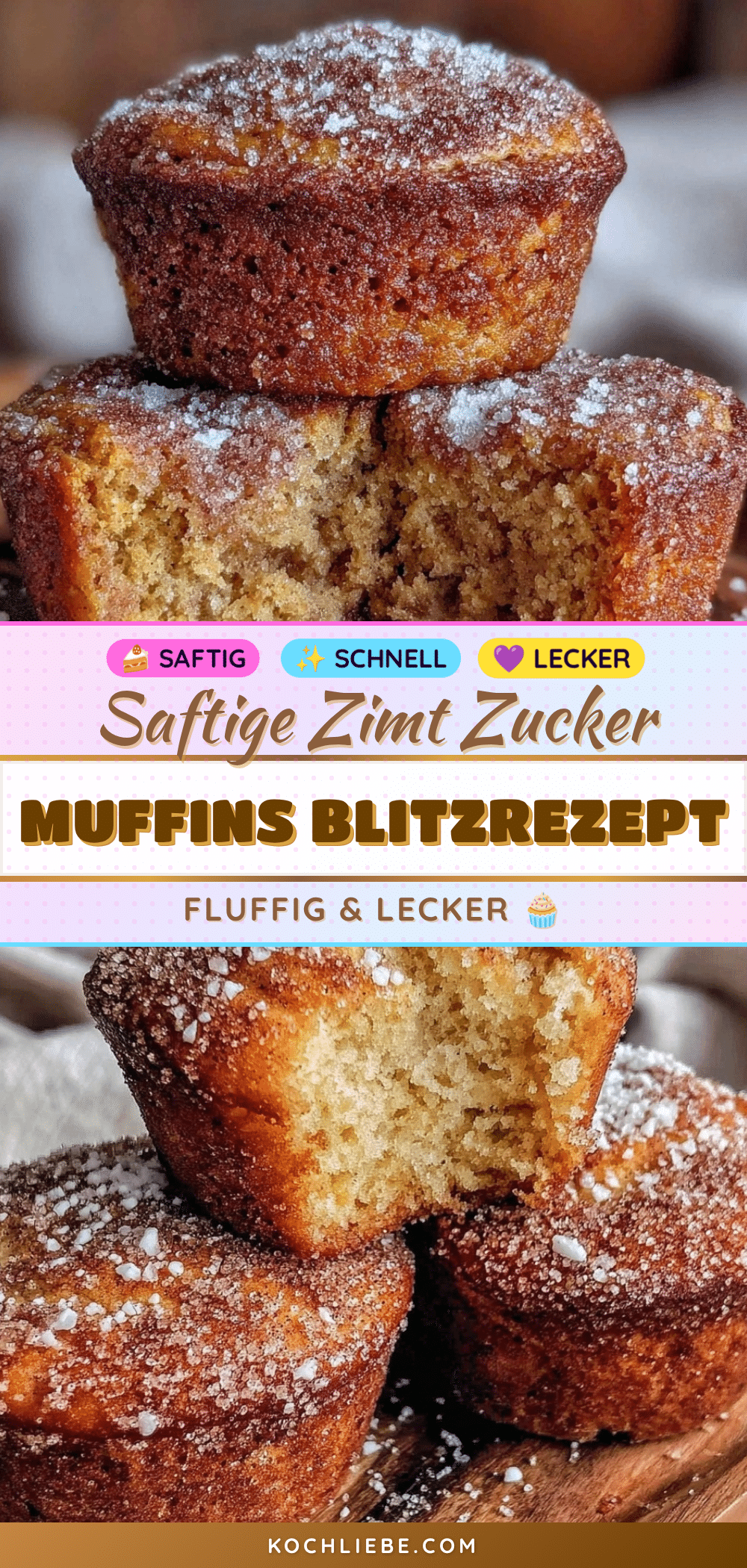 schnelle Zimt Zucker Muffins recipe