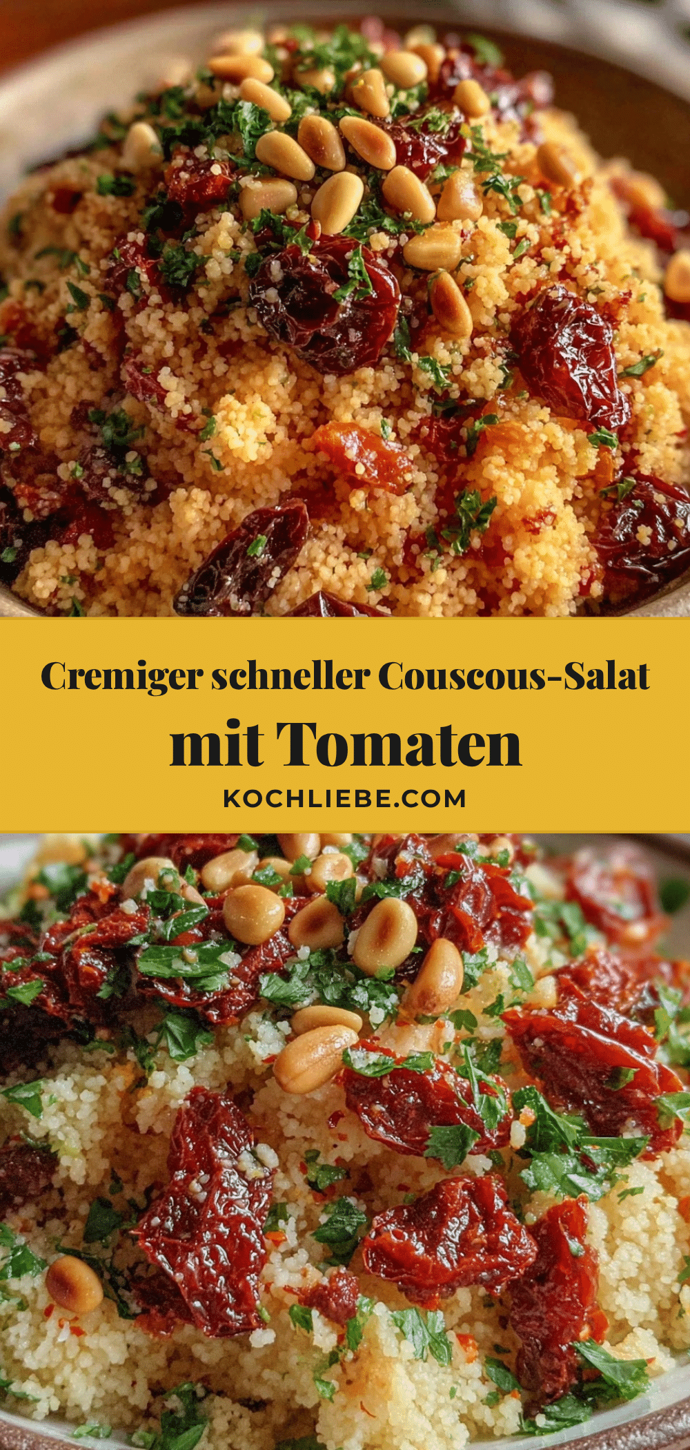 schneller Couscous-Salat mit getrockneten Tomaten recipe
