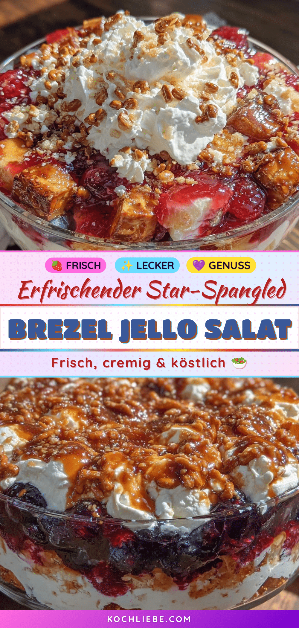 Star-Spangled Brezel Jello Salat recipe