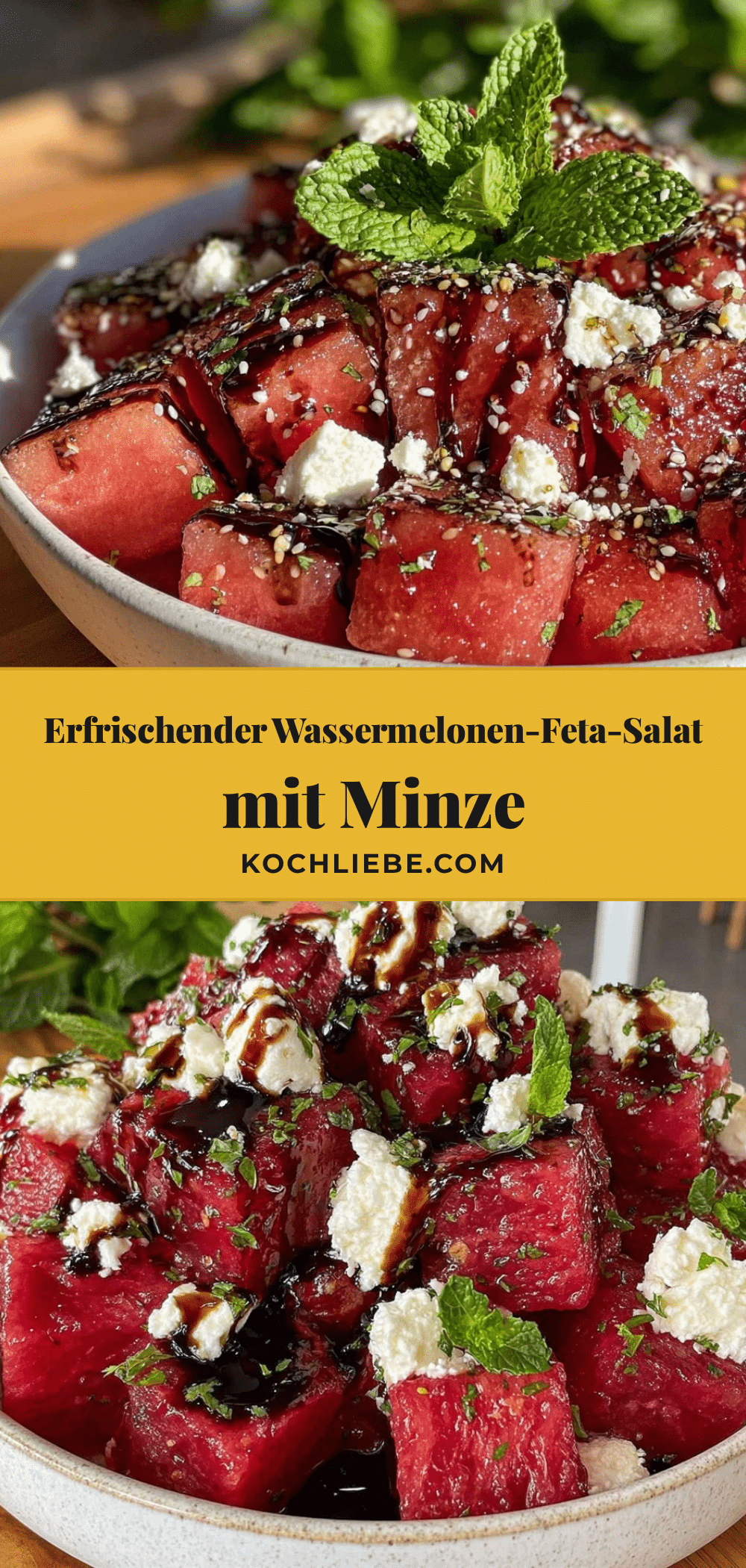 Wassermelonen-Feta-Salat recipe