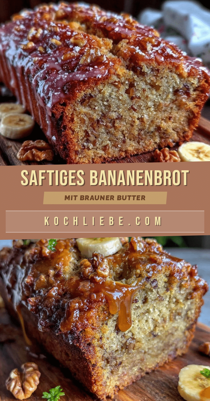Bananenbrot mit brauner Butter und Walnüssen recipe