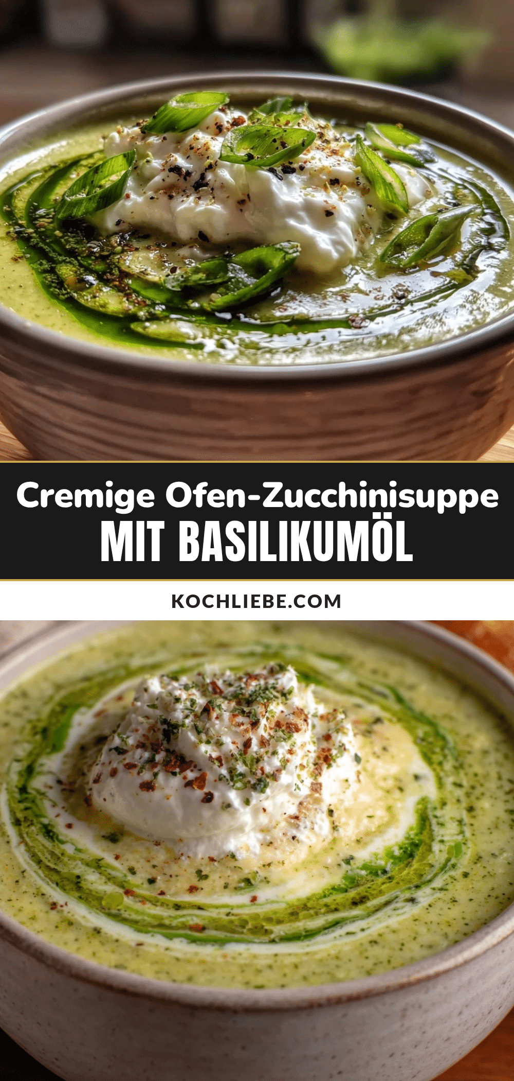 cremige Ofen-Zucchinisuppe recipe