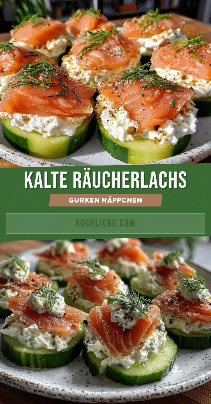 frische kalte räucherlachs gurken häppchen recipe