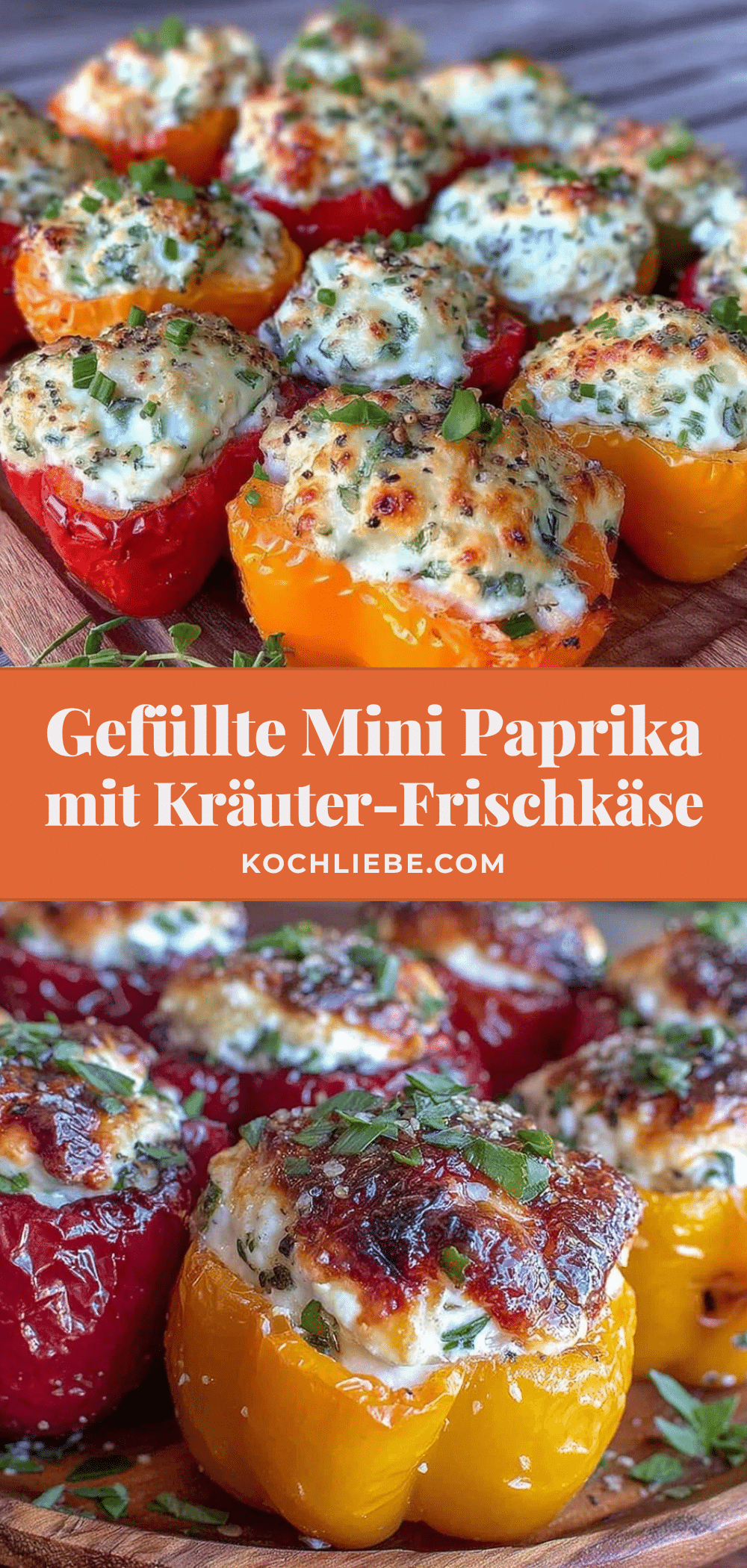 gefüllte mini paprika recipe