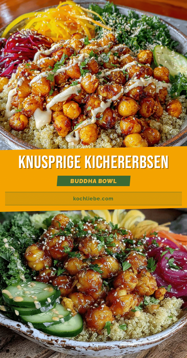 knusprige Kichererbsen Buddha Bowl recipe