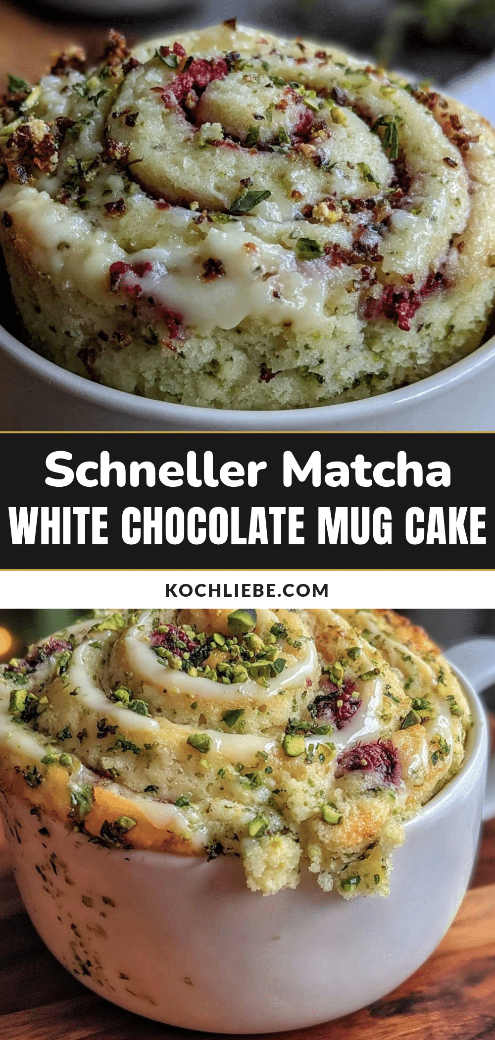 Matcha White Chocolate Mug Cake recipe