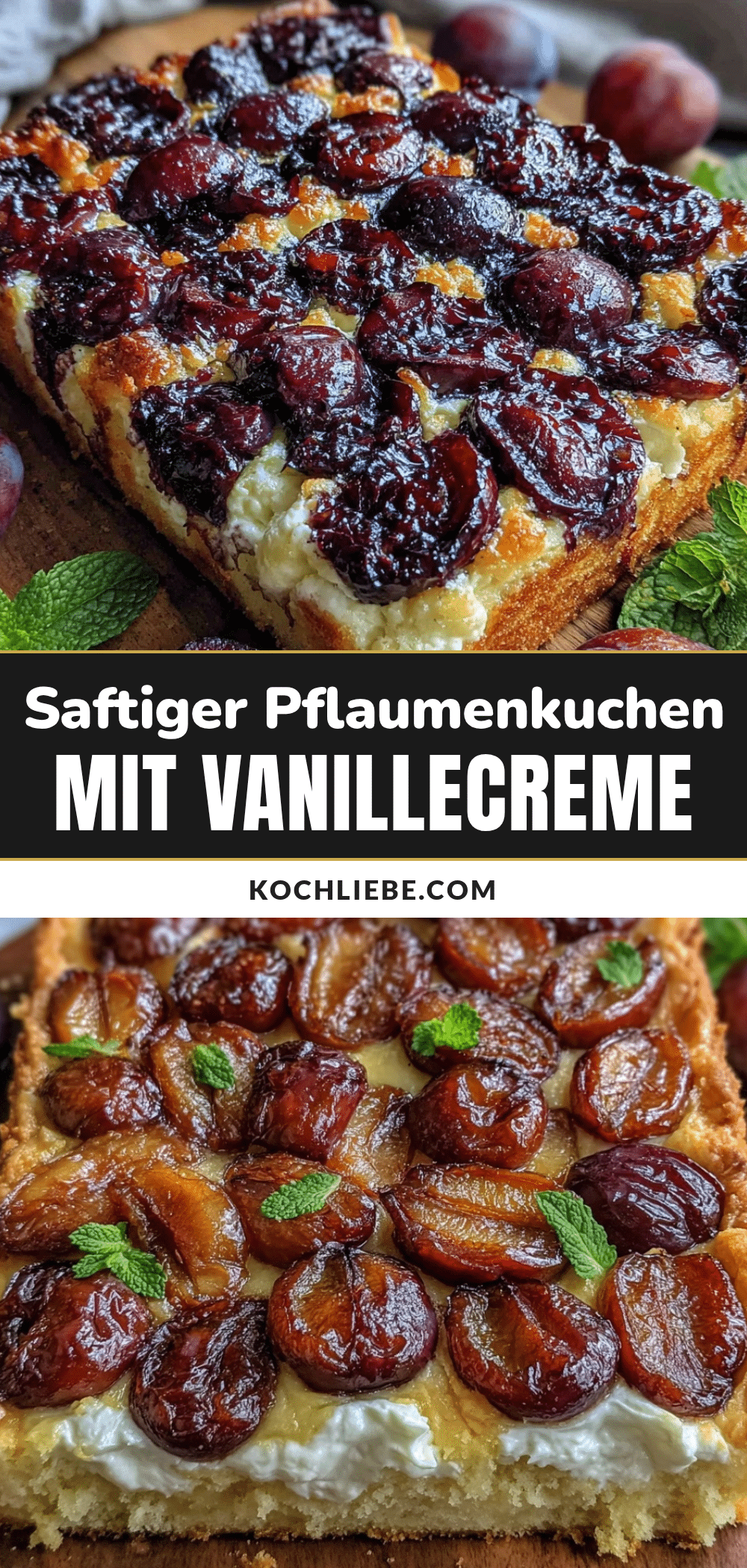 saftiger pflaumenkuchen mit vanillecreme recipe