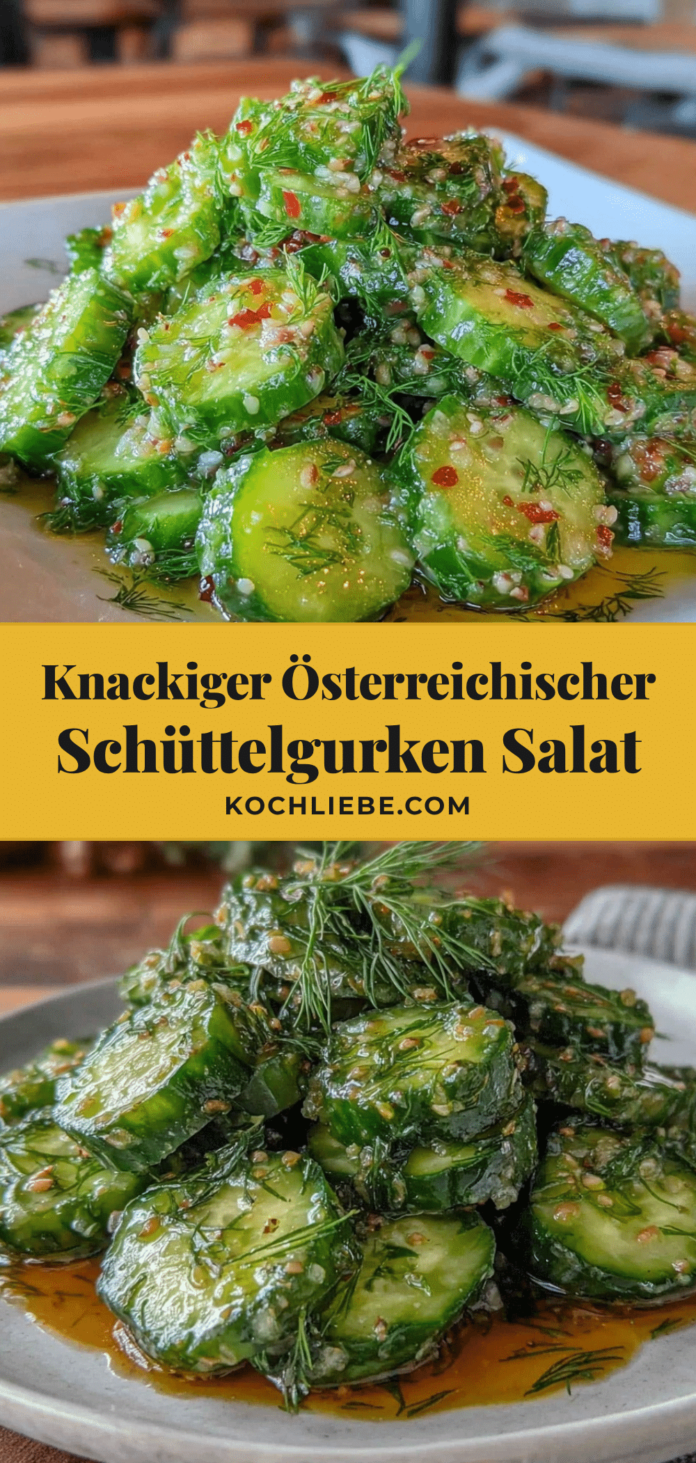 Schüttelgurken Salat mit Kürbiskernöl recipe
