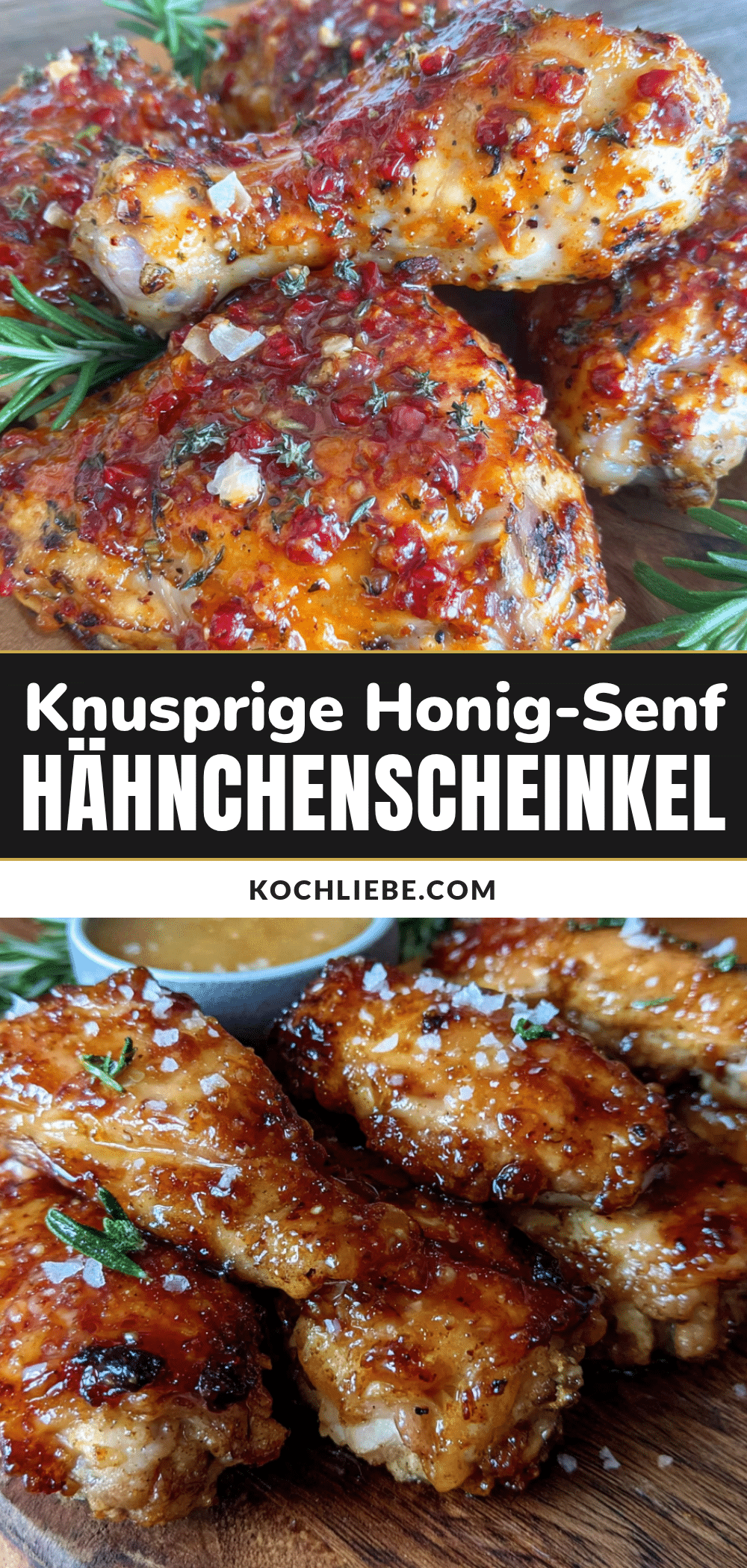 Airfryer Hähnchenschenkel Honig Senf recipe