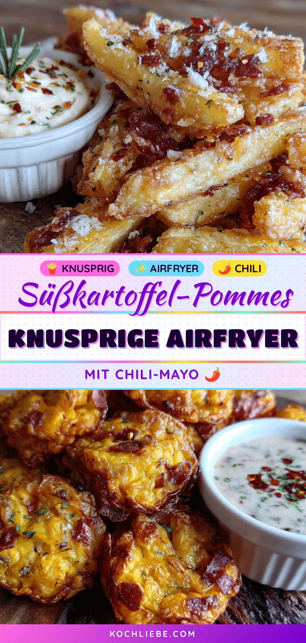 Airfryer Süßkartoffel-Pommes recipe