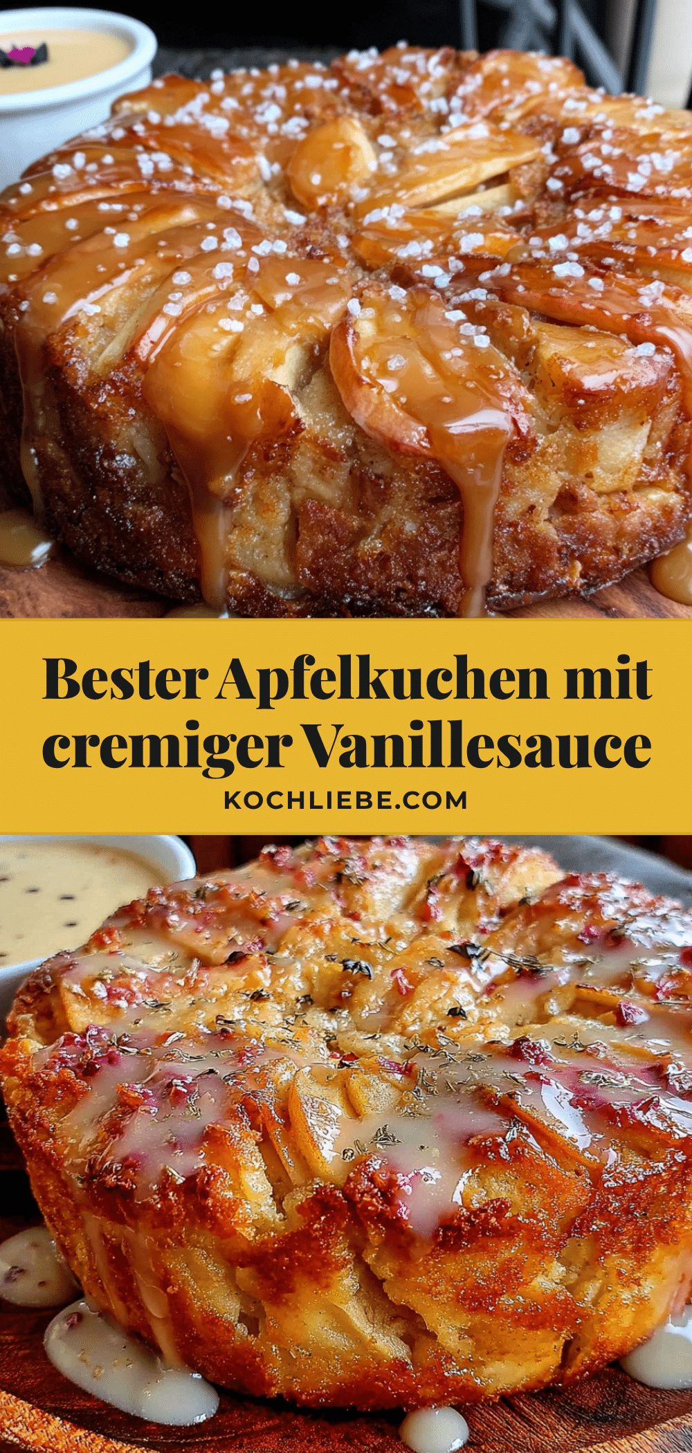 Bester Apfelkuchen mit Vanillesauce recipe
