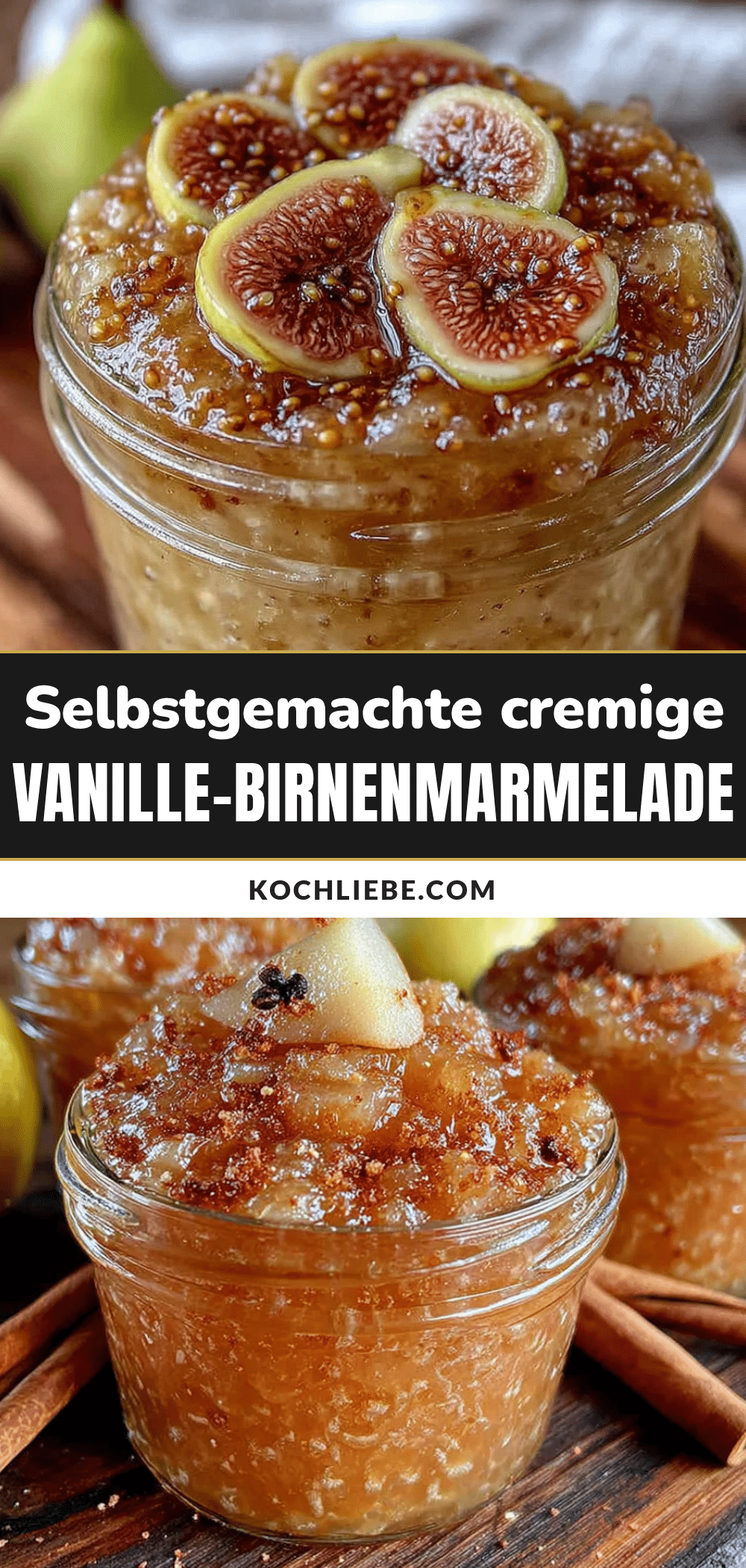 Cremige Birnenmarmelade mit Vanille recipe