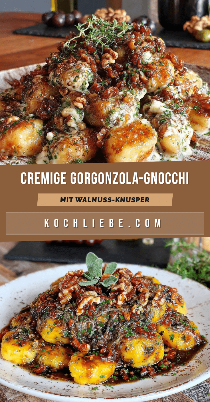 Cremige Gorgonzola-Gnocchi mit Walnüssen recipe