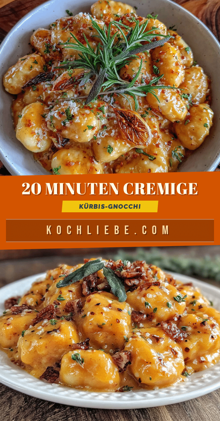 Cremige Kürbis-Gnocchi ohne Sahne recipe