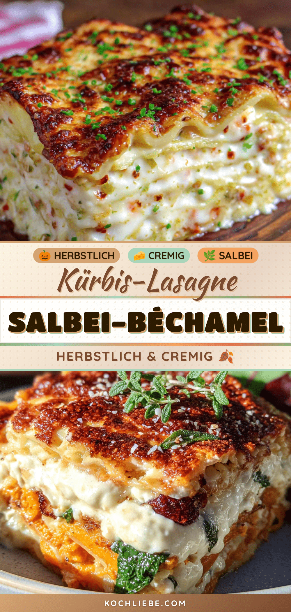 Cremige Kürbis-Lasagne recipe