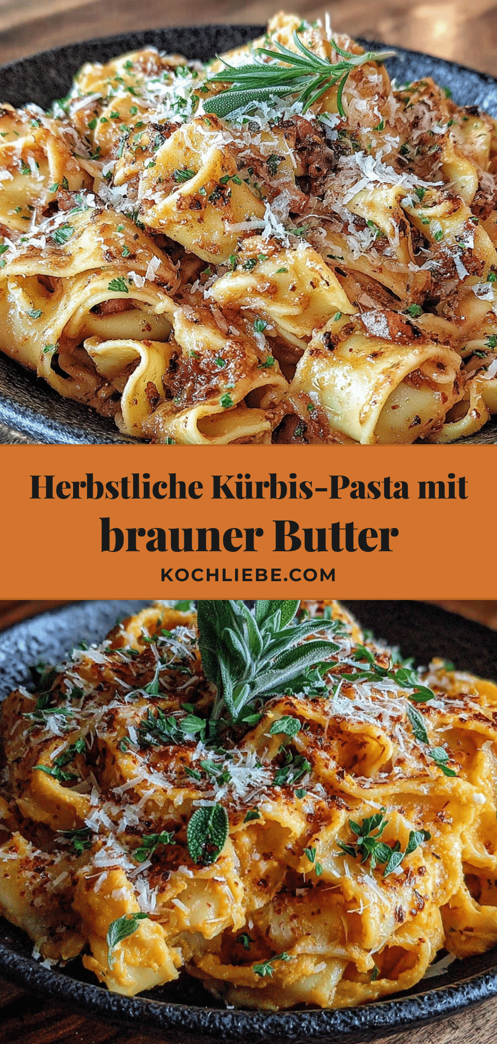 cremige kürbis-pasta mit brauner butter recipe