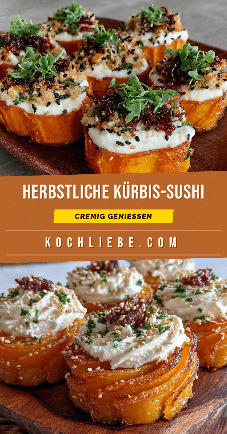 Cremige Kürbis-Sushi-Rollen recipe