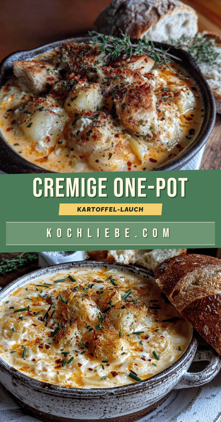 Cremige One-Pot Kartoffel-Lauch-Suppe recipe