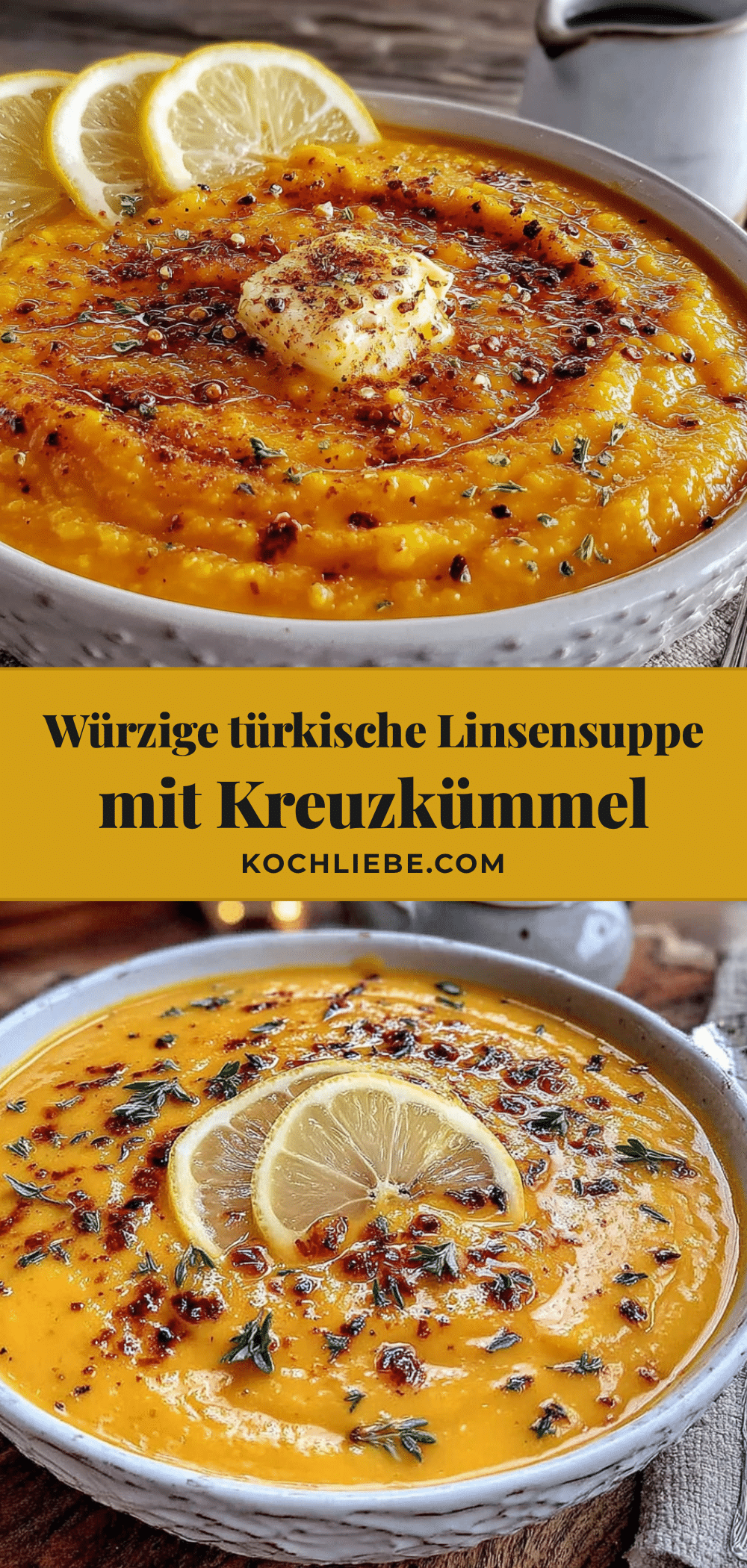 Cremige türkische Linsensuppe recipe