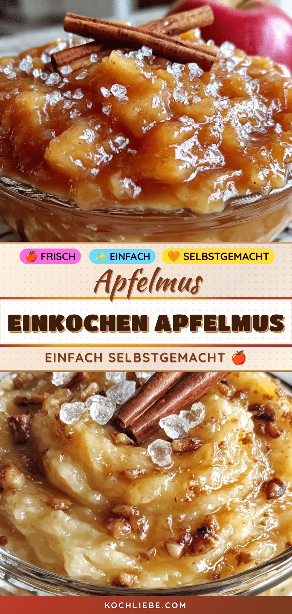 Cremiges Apfelmus selber machen und einkochen recipe