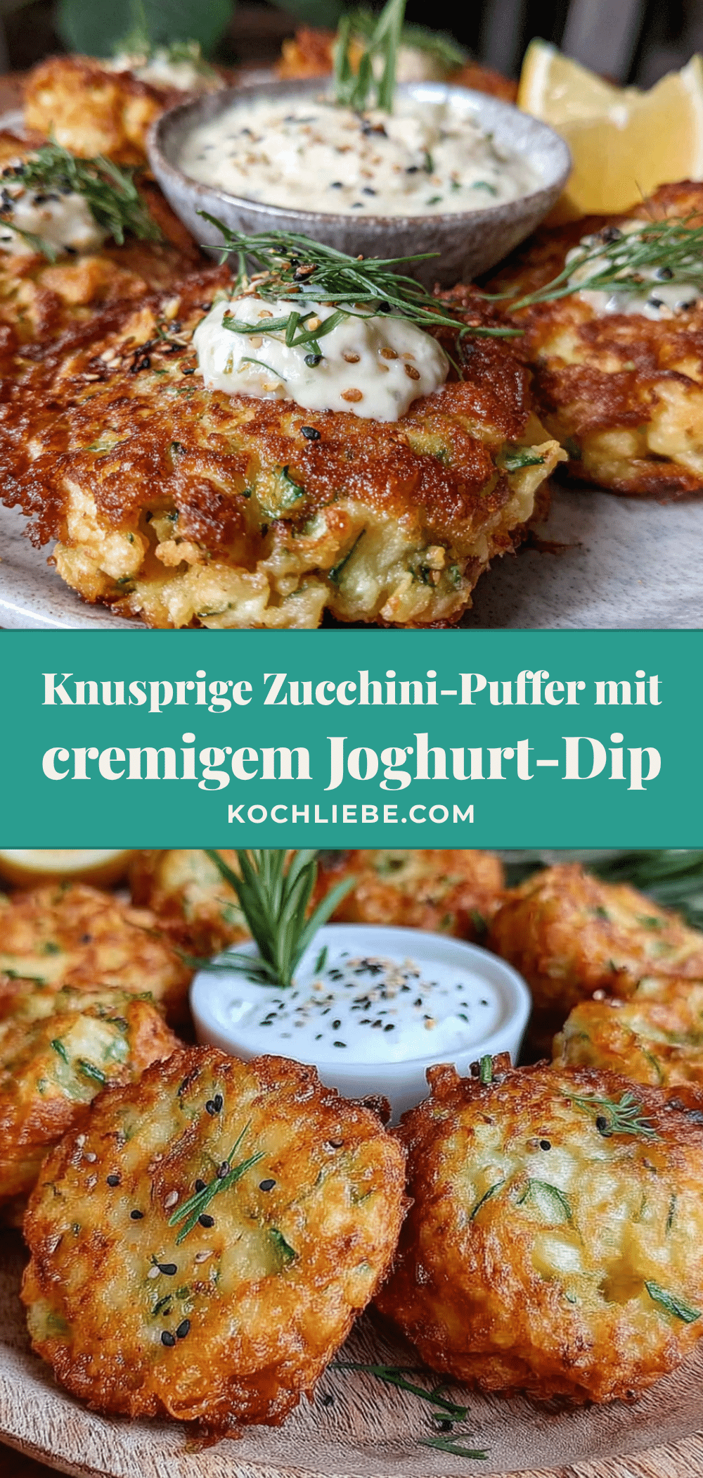 Einfache knusprige Zucchini-Puffer recipe