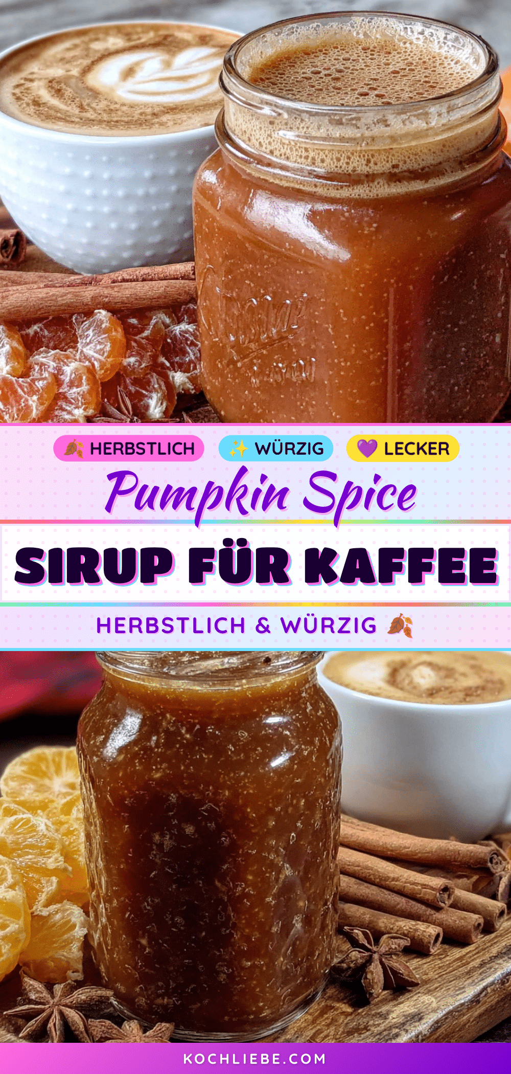 Einfacher Pumpkin Spice Sirup für Kaffee selber machen recipe